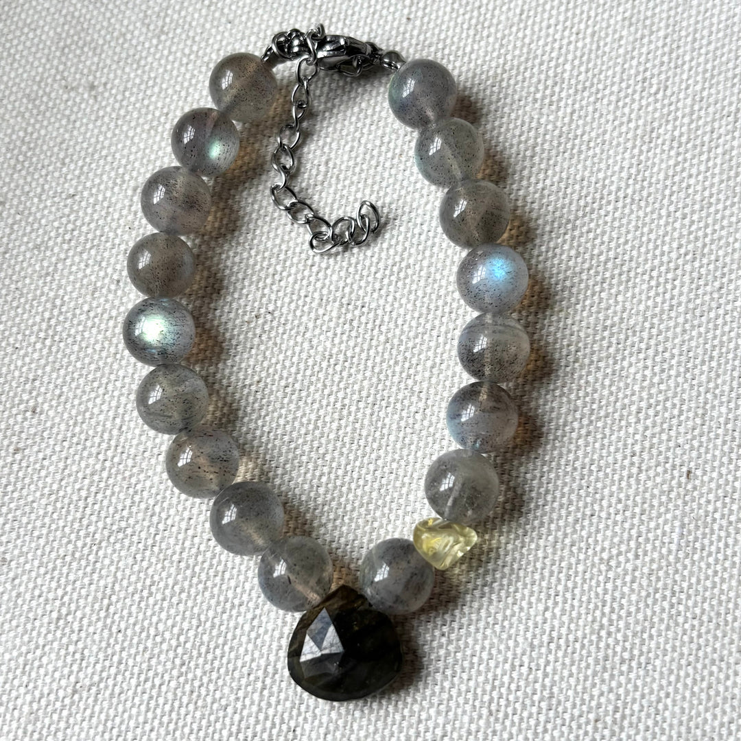 Labradorite Beaded Bracelet