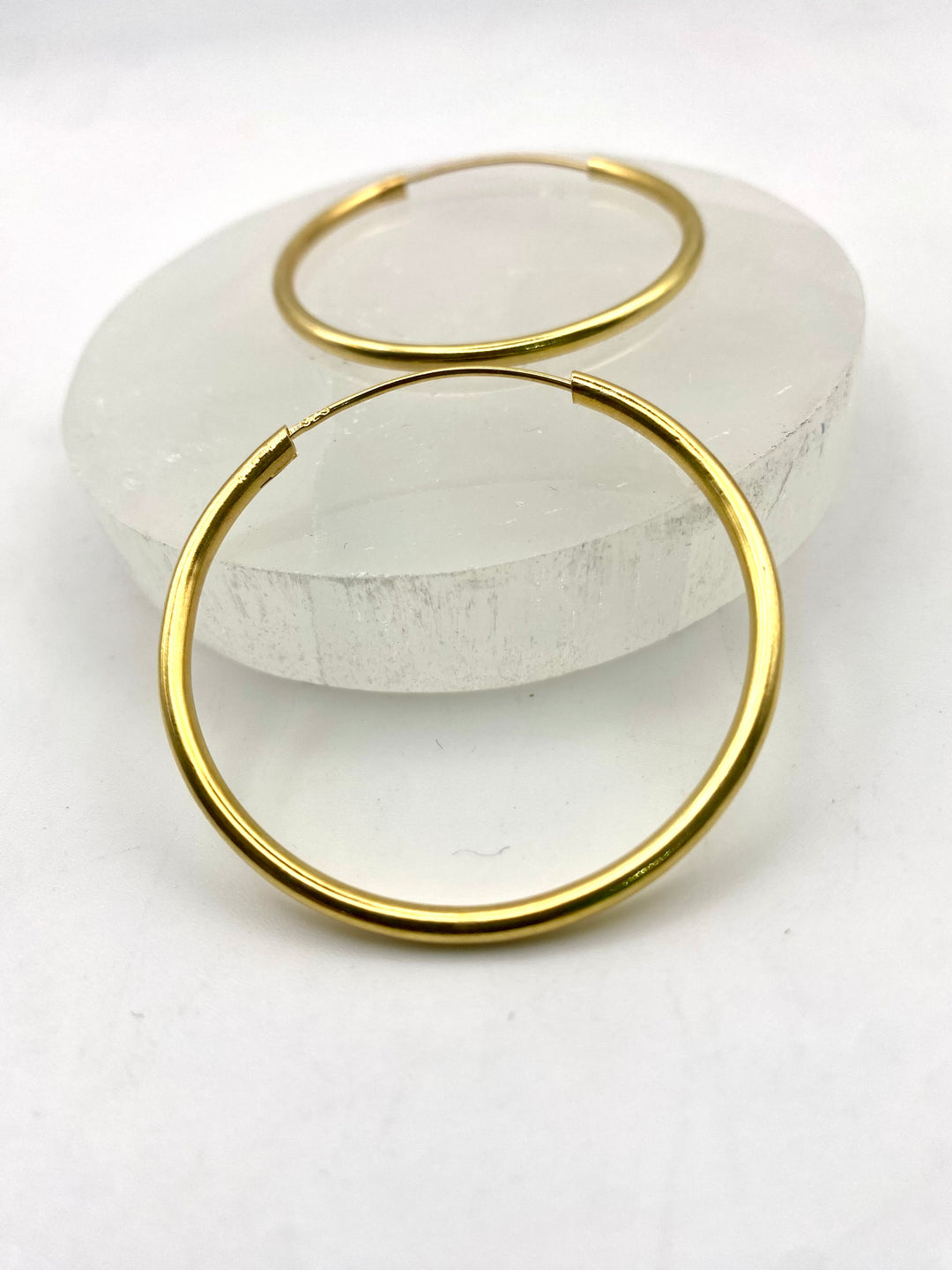 Golden Radiance Hoops