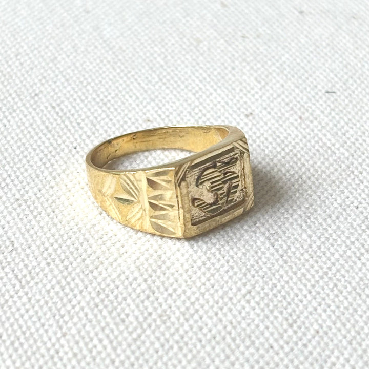 Panchadhatu Om Signet Ring
