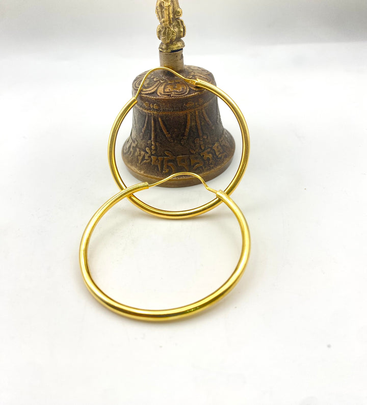 Golden Bold Hoops