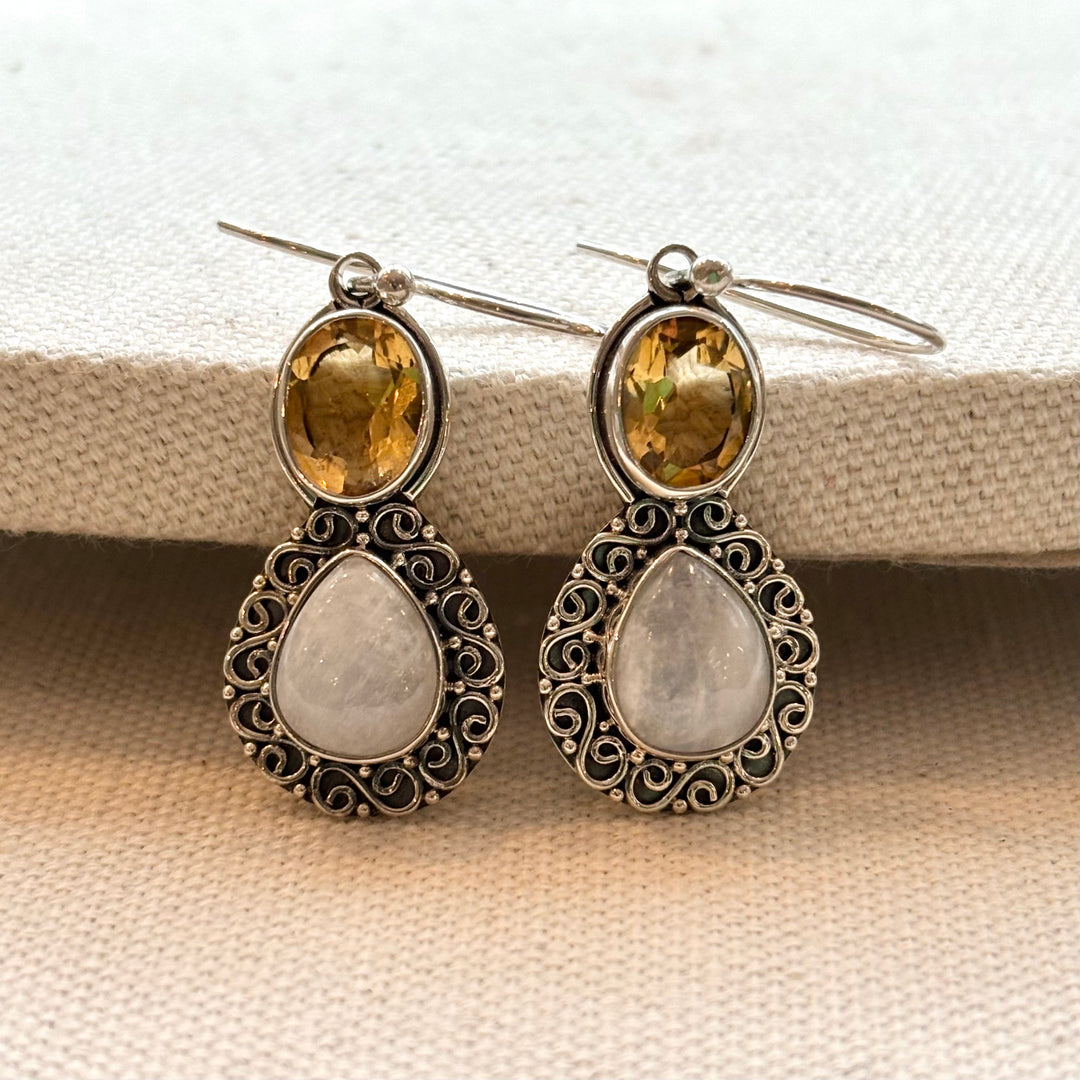 Golden Moon Earrings