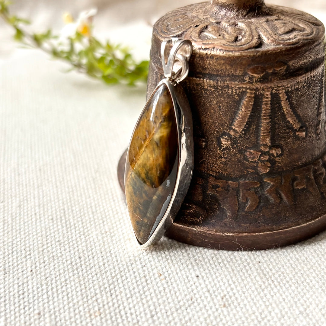 Tiger’s Eye Sterling Silver Pendant