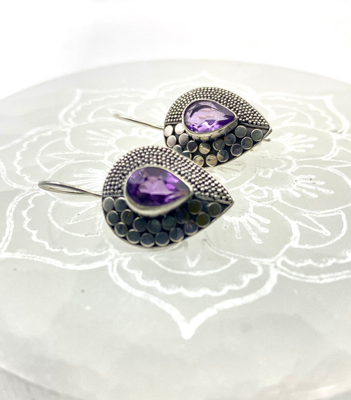 Whispering Amethyst Tears Earrings