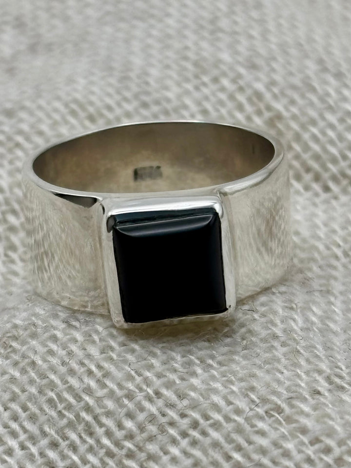 Midnight Onyx Signet Ring