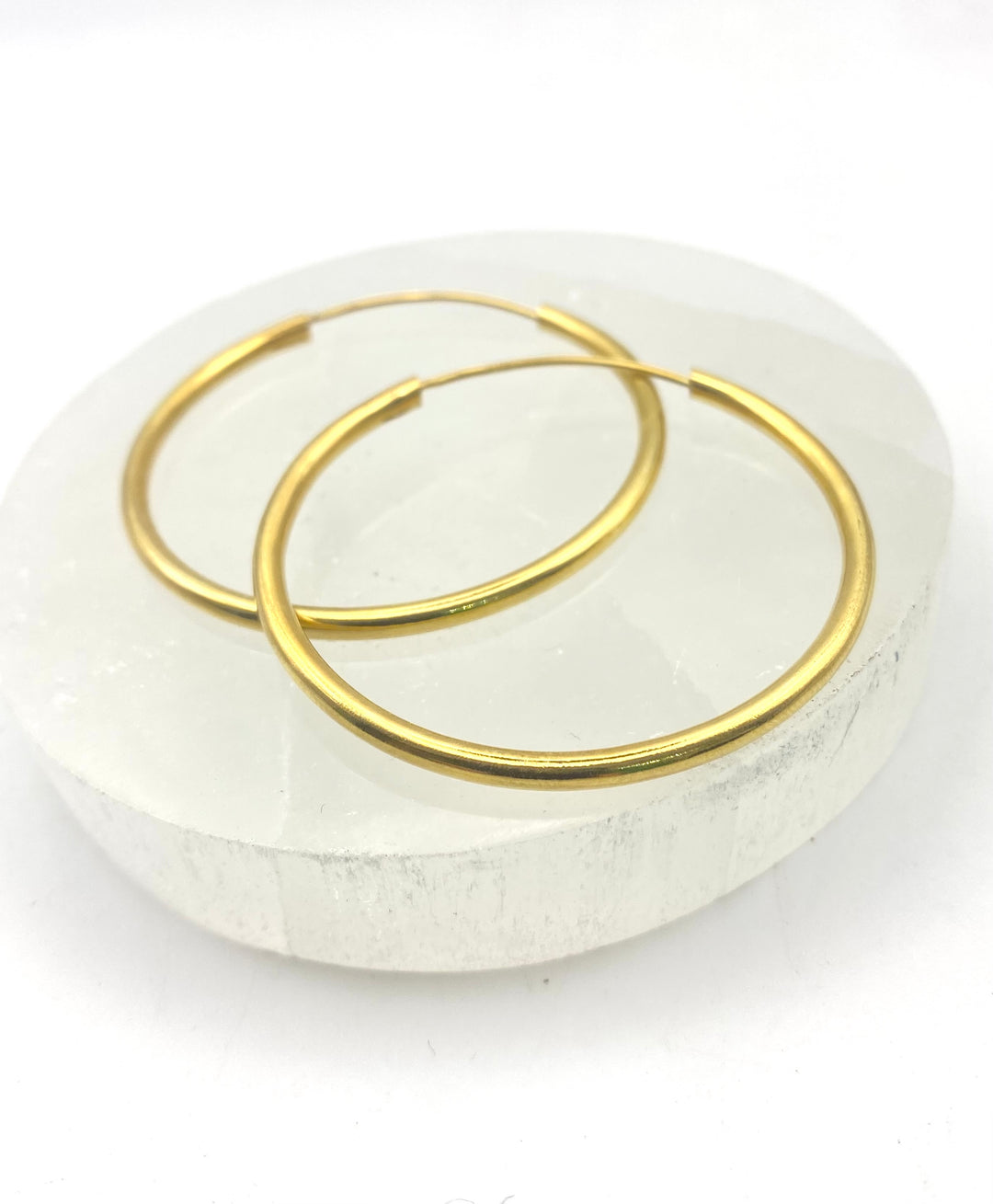 Golden Radiance Hoops