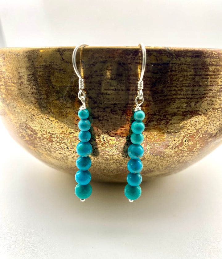 Turquoise Bead Earrings