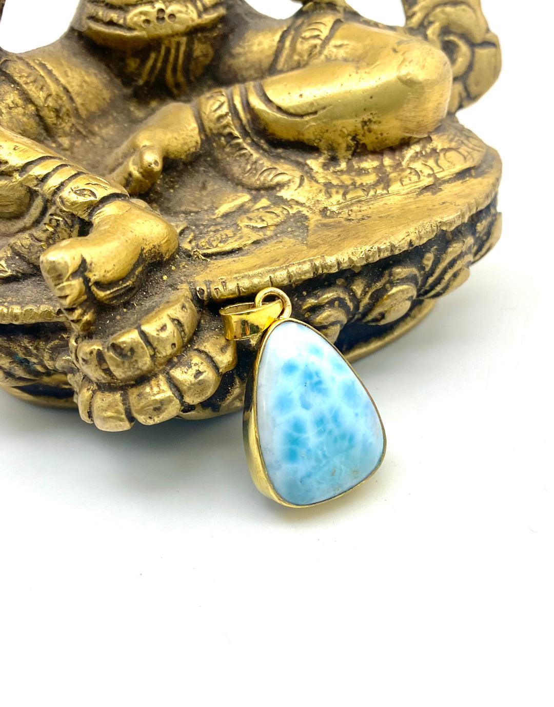 Soft Tide Larimar Pendant