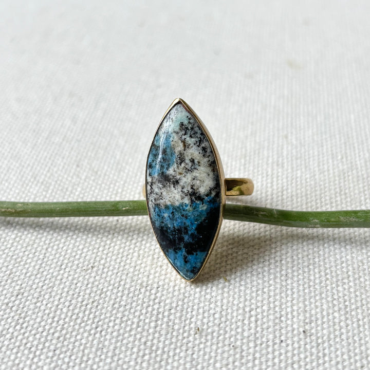 Handmade K2 Stone Panchadhatu Ring – Size L