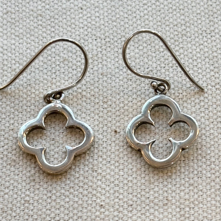 Sterling Silver Open Clover Earrings