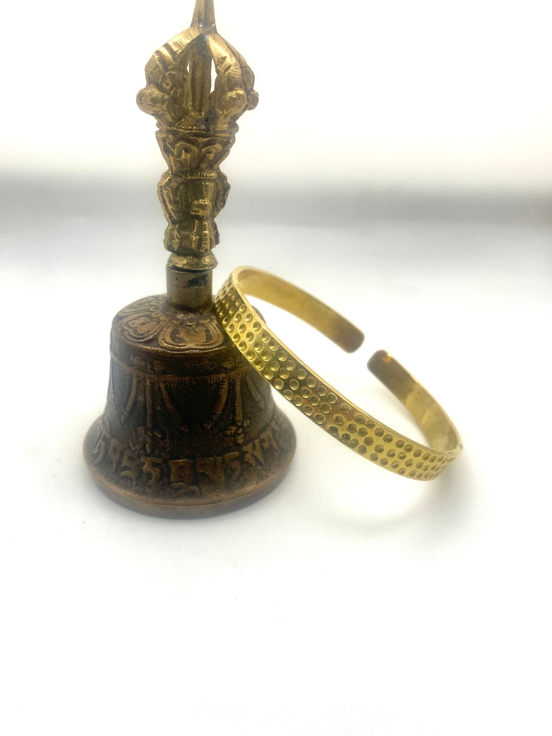 Hand worked  Panchadhatu Cuff Bangle