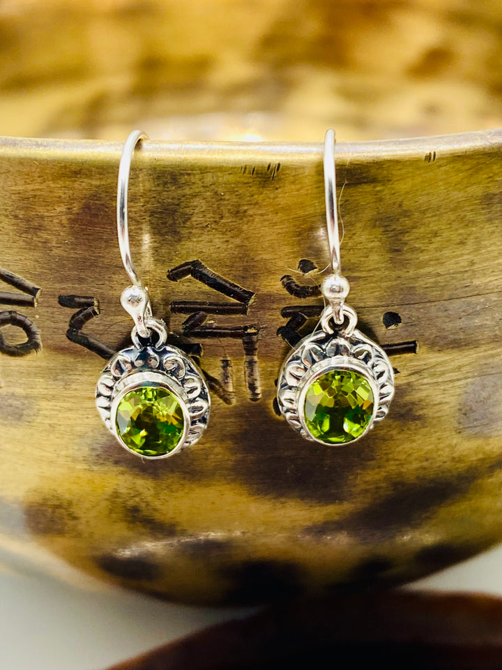 Ornate Peridot Earrings