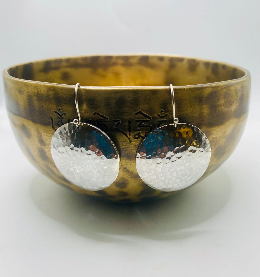 Hammered Dome Earrings