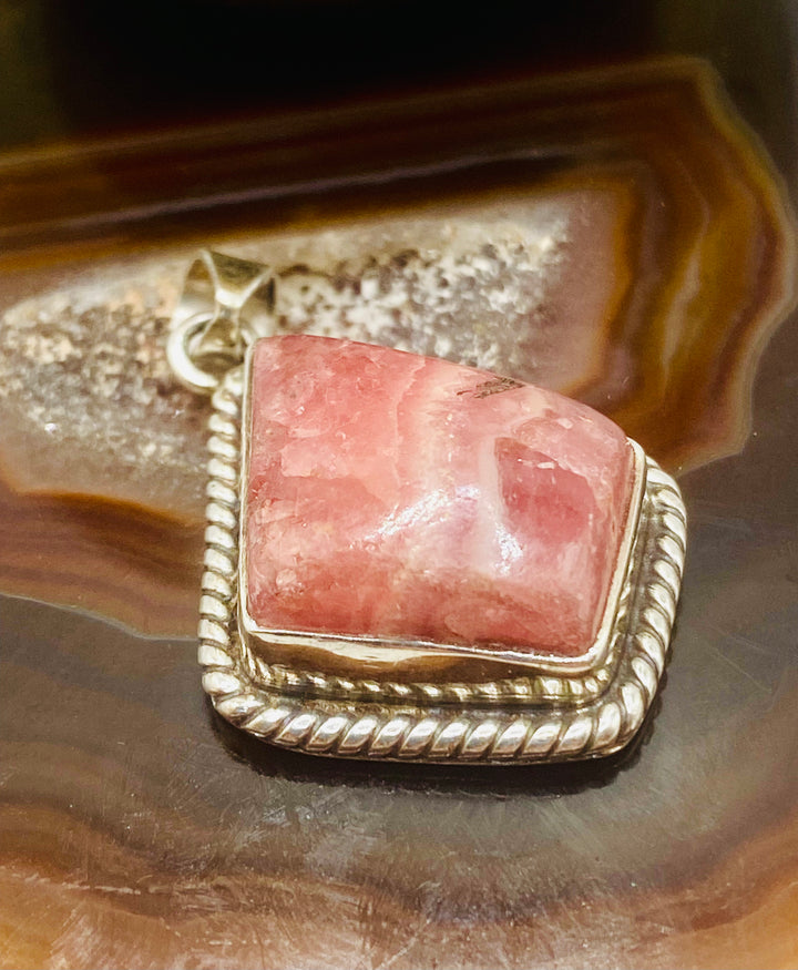 Rhodochrosite Pendant