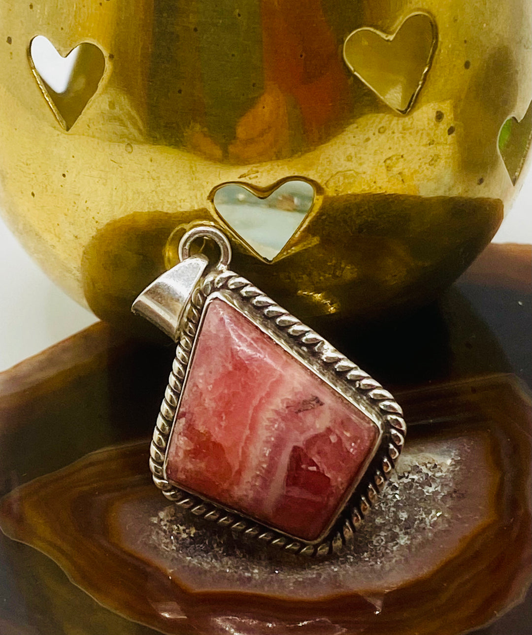 Rhodochrosite Pendant