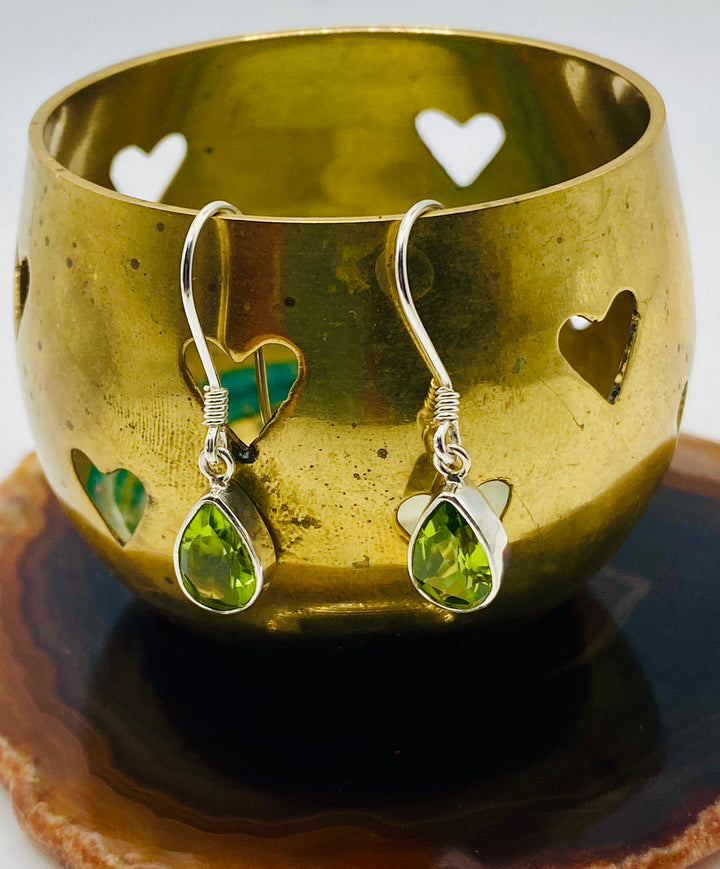 Teardrop Peridot Earrings