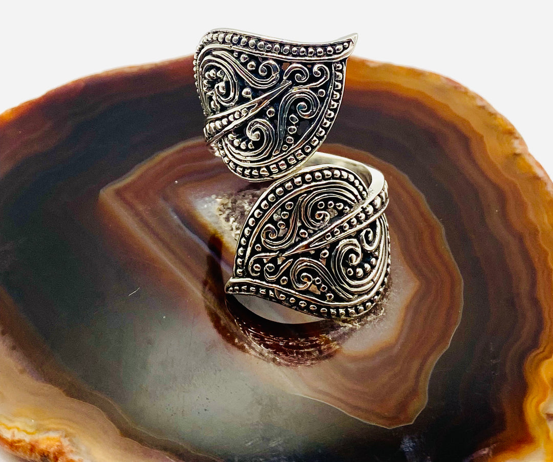 Wraparound Leaf Ring