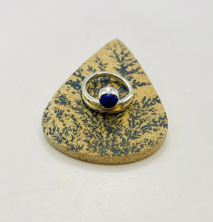 Lapis Double Ring