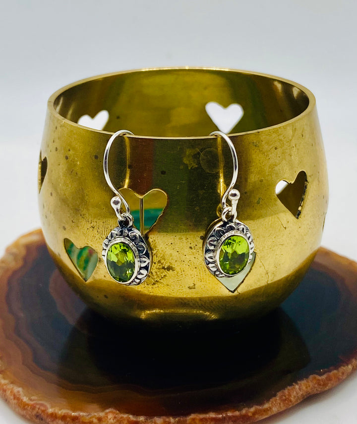 Ornate Peridot Earrings