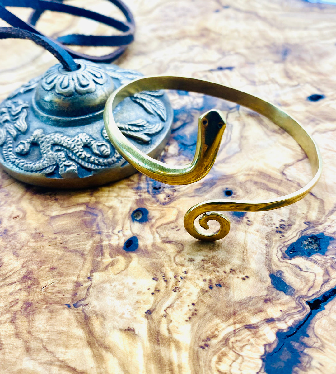 Panchadhatu Snake Cuff