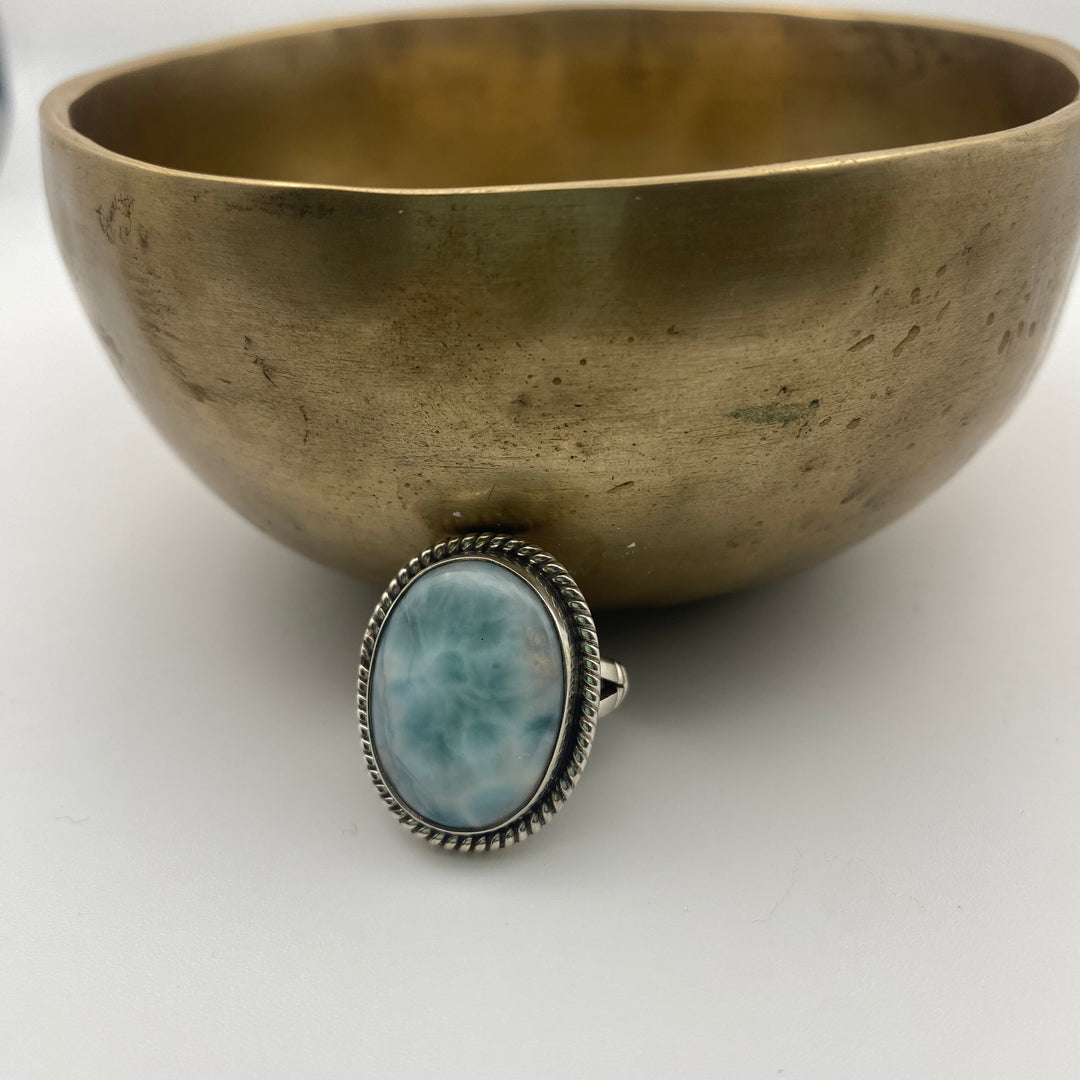 Ocean Light - Larimar Ring