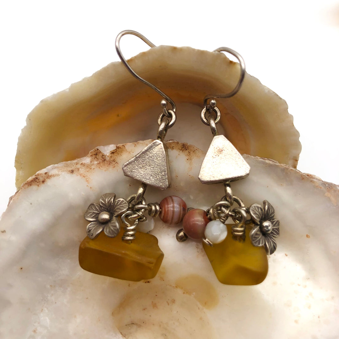 Triangle Charm Earrings