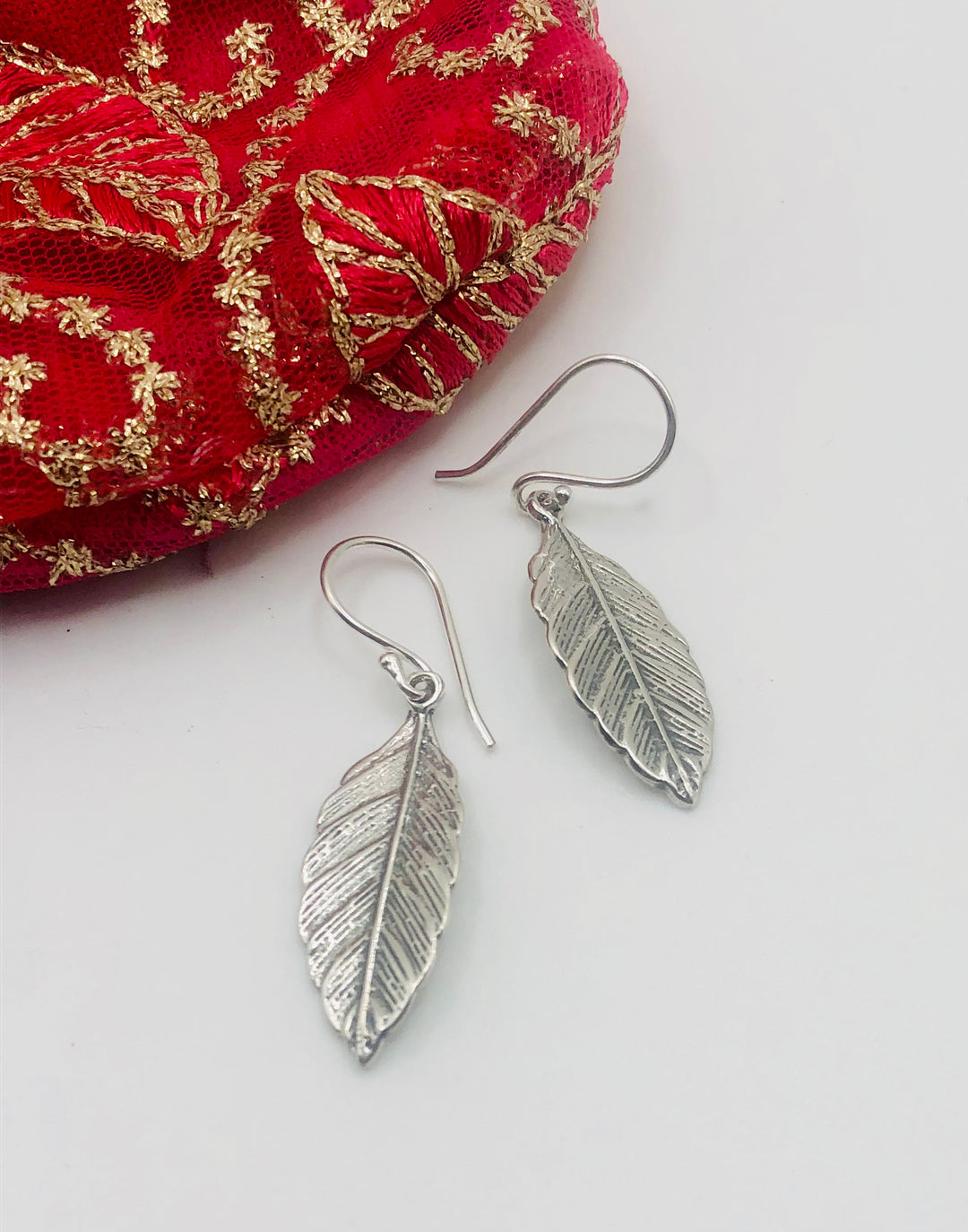 Silver Leaf Earrings
