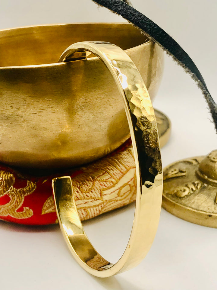 Chunky Brass Cuff Bangle
