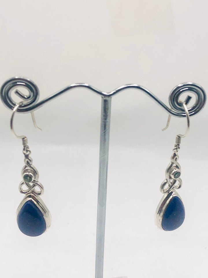 Lapis Lazuli Celtic Knot Earrings