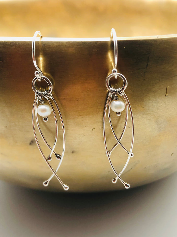 Floaty Freshwater Pearl Earrings