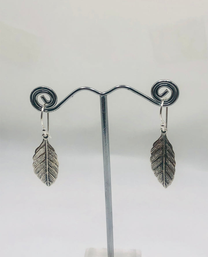Silver Leaf Earrings
