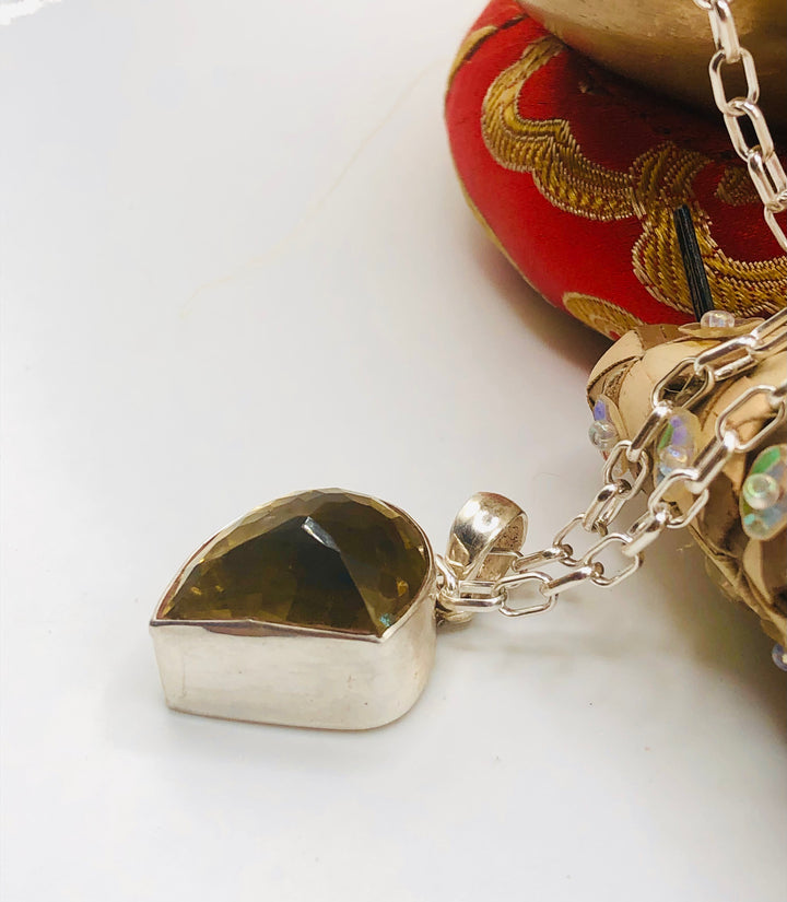 Faceted Citrine Pendant