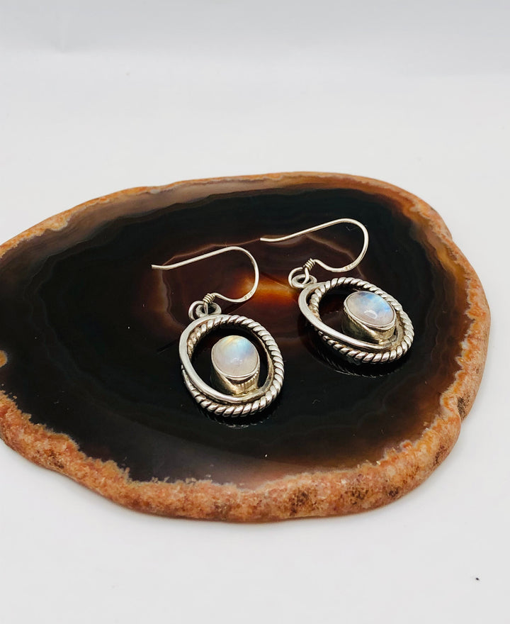 Moonstone Rope Earrings