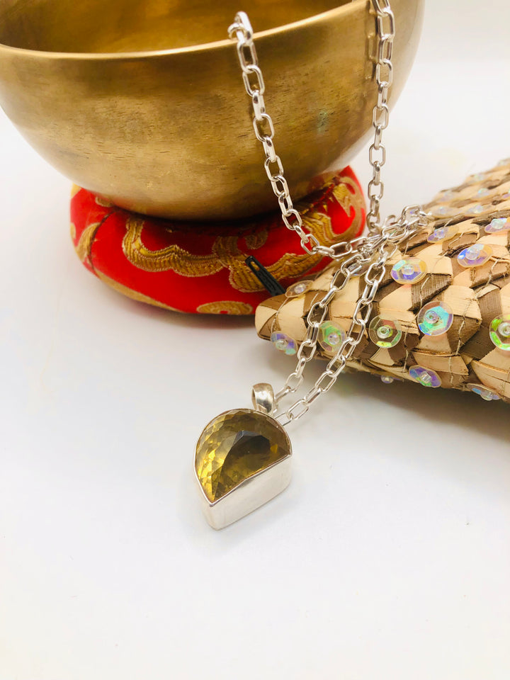 Faceted Citrine Pendant