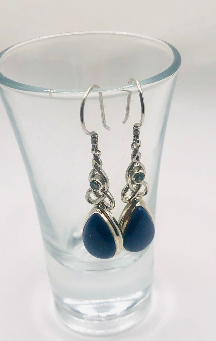 Lapis Lazuli Celtic Knot Earrings