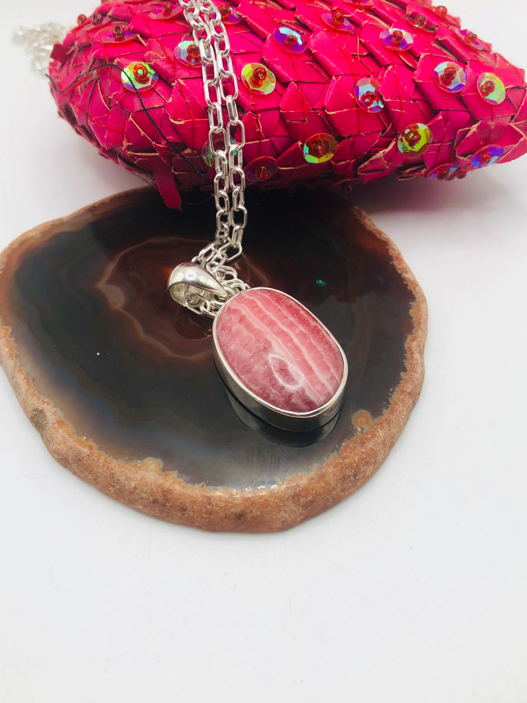 Rhodochrosite Pendant
